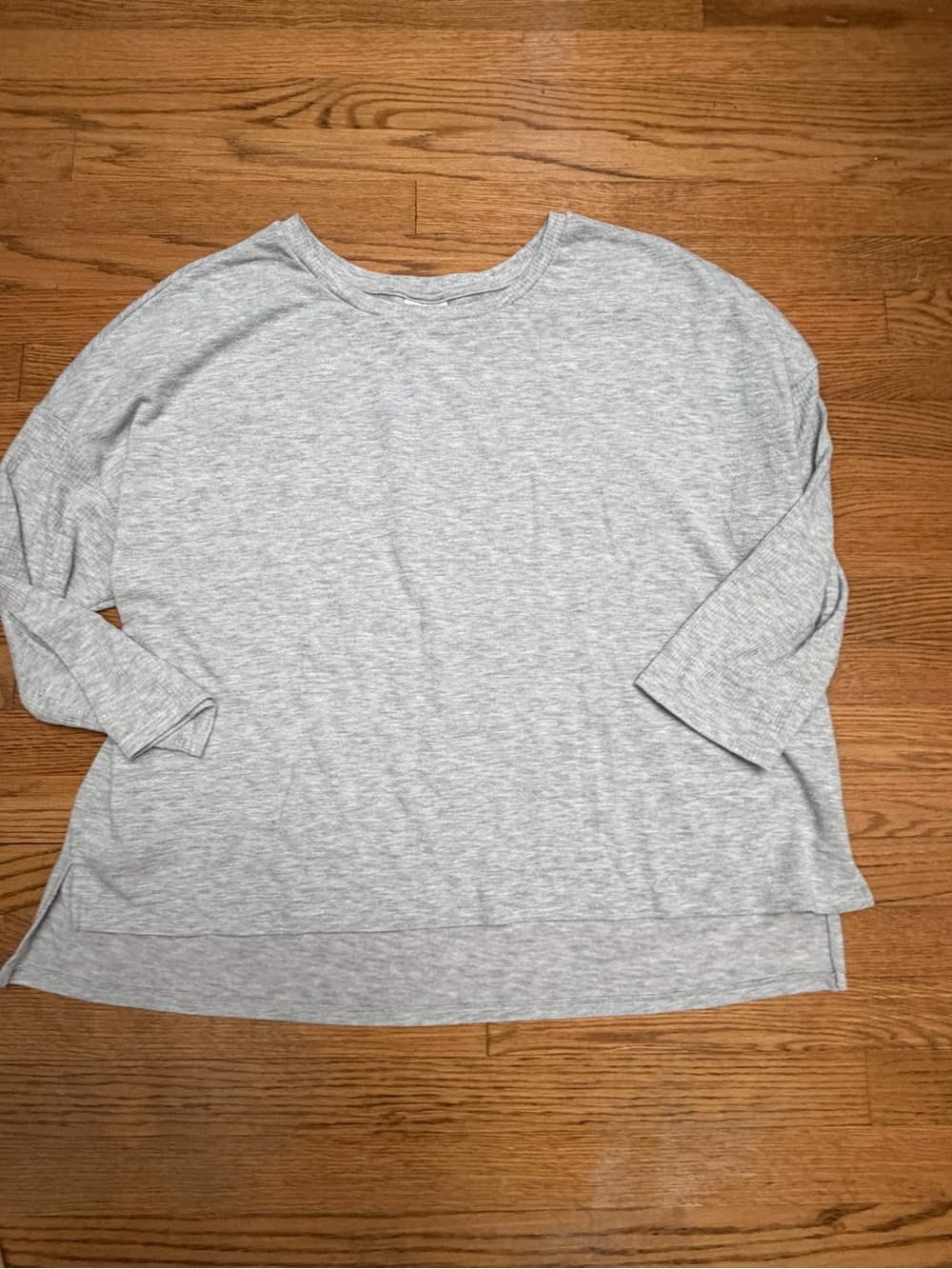 Joyspun Women’s Long Sleeve Lounge Top Size 2X 18W-20W Gray